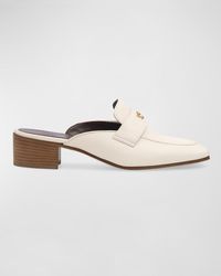 Bougeotte - Leather Slided Loafer Mules - Lyst