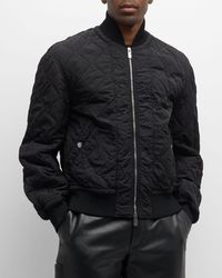 Burberry - Quilted Crinkle Nylon Bomber Jacket - Lyst