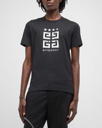 Givenchy - 4G Stars Stamped Logo T-Shirt - Lyst
