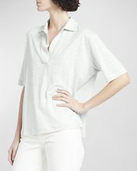 Loro Piana - Gargano Linen Polo Shirt - Lyst