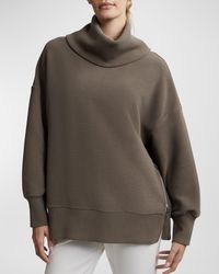 Varley - Milton Rib-Knit Turtleneck Sweatshirt - Lyst