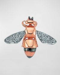 BeeGoddess - Bee Stud Earring With Diamonds, Single - Lyst