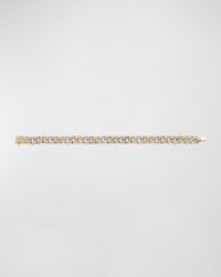 Sydney Evan - 14k Tri-tone Diamond Pave Small Link Bracelet - Lyst