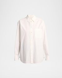 The Row - Gavina Cotton Poplin Button-Down Shirt - Lyst