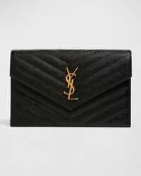 Saint Laurent - Ysl Monogram Small Wallet On Chain - Lyst