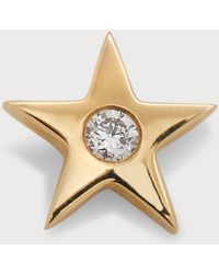 Andrea Fohrman - 14K Diamond Star Stud Earring, Single - Lyst