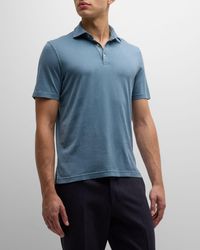 Fedeli - Zero Cotton Jersey Frosted Polo Shirt - Lyst