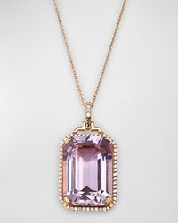 Goshwara - Gossip 18K Rose Amethyst & Diamond Necklace - Lyst