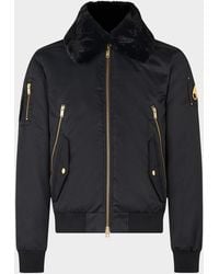 Moose Knuckles - Plush Nylon Bomber Jacket - Lyst