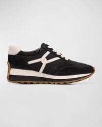 Veronica Beard - Valentina Mixed Leather Retro Sneakers - Lyst
