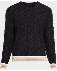 Scotch & Soda - Apos;S Cable Knit Loose-Fit V-Neck Sweater - Lyst