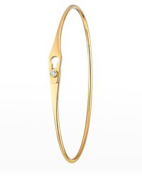 Dinh Van - Yellow Gold Secure Flex Bracelet With 1 Diamond - Lyst