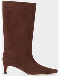 STAUD - Wally 55Mm Suede Boots - Lyst