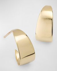 Lana Jewelry - 14K Wrapped Wide Curved Huggie Earrings - Lyst