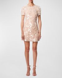 Carolina Herrera - Sequin And Beaded Embellished Mini Dress - Lyst