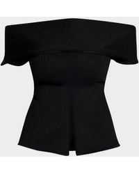 FFORME - Faye Off-The-Shoulder Sculpted Knit Top - Lyst