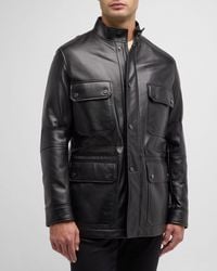 Stefano Ricci - Leather Field Jacket - Lyst