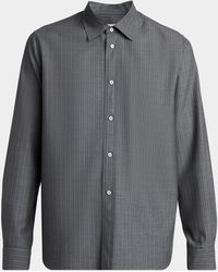 Jil Sander - Apos;S Pinstripe Wool Sport Shirt - Lyst