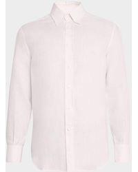 Brunello Cucinelli - Linen Casual Button-Down Shirt - Lyst