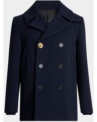 Givenchy - Double-Face Wool Peacoat - Lyst