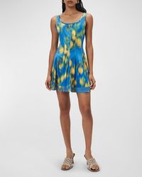Jonathan Simkhai - Cloe Citrus Abstract-Print Mini Dress - Lyst
