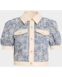 Ramy Brook - Ardith Sequined Embroidered Button-Front Top - Lyst