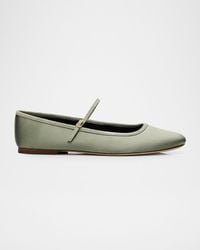 Veronica Beard - Ellie Satin Ballerina Flats - Lyst