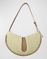 THEMOIRÈ - Ebe Eco-Fabric Straw Shoulder Bag - Lyst