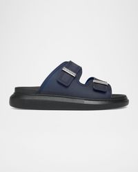 McQueen - Apos;S Rubber Double-Buckle Sandals - Lyst