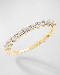 Lana Jewelry - 14k Gold Baguette Diamond Half Eternity Band Ring - Lyst