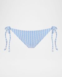Shoshanna - Geometric String Bikini Bottoms - Lyst