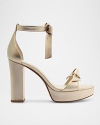 Alexandre Birman - Mabeleh Metallic Leather Platform Sandals - Lyst