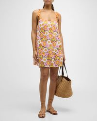 Ramy Brook - Imani Floral Crochet Mini Dress - Lyst