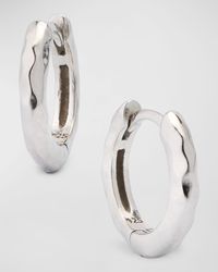 Margo Morrison - Hammered Huggie Earrings, 12Mm - Lyst