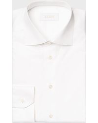 Eton - Slim Fit Elevated Twill Shirt - Lyst