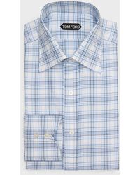 Tom Ford - Cotton Check Slim Fit Dress Shirt - Lyst