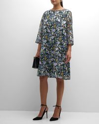 Caroline Rose Plus - Plus Size Flower Basket Embroidered Dress - Lyst