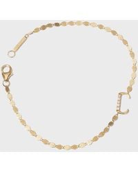 Lana Jewelry - 14k Diamond Initial Bracelet. - Lyst
