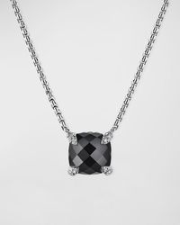 David Yurman - Chatelaine Cushion Pendant Necklace With Gemstone And Diamonds - Lyst
