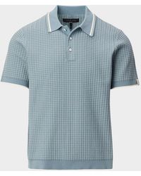 Rag & Bone - Apos;S Harvey Rib-Knit Polo Shirt - Lyst