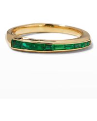 Stephen Webster - Baguette Stack Ring With Emeralds - Lyst