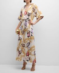 Emanuel Ungaro - Winny Shell-Print Maxi Dress - Lyst