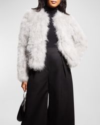 Lamarque - Deora Feather Topper Jacket - Lyst
