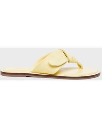 Bernardo - Lillian Padded Bow Thong Flat Sandals - Lyst