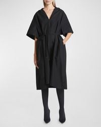 Balenciaga - Hooded Oversized Dress - Lyst