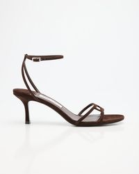Jimmy Choo - 1998 Leo Suede Ankle-Strap Sandals - Lyst