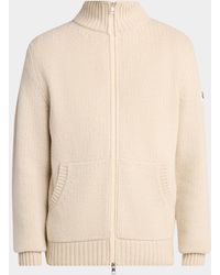 Moncler - Apos;S Wool And Cashmere Rib-Knit Full-Zip Cardigan - Lyst