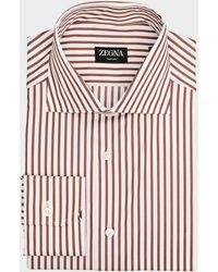 ZEGNA - Trecapi Cotton Bengal Stripe Dress Shirt - Lyst