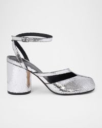 Maison Margiela - Tabi Broken Mirror Leather Split-Toe Pumps - Lyst
