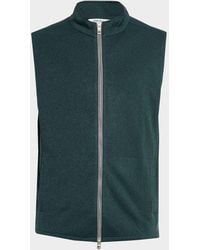 Peter Millar - Apos;S Crown Jersey Full-Zip Vest - Lyst